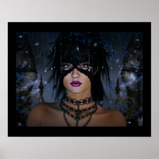 Póster Fantasma no jardim