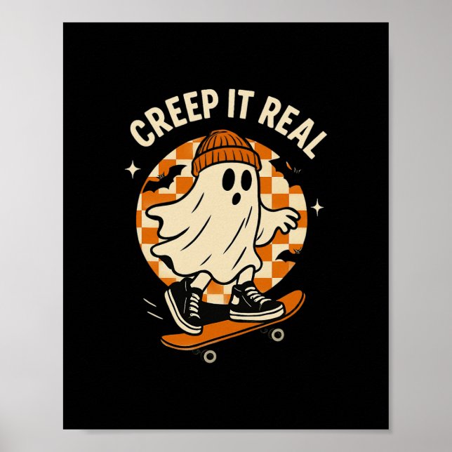 Poster Fantasma Sinistro de Skate Tornando o Medo Real Di (Frente)