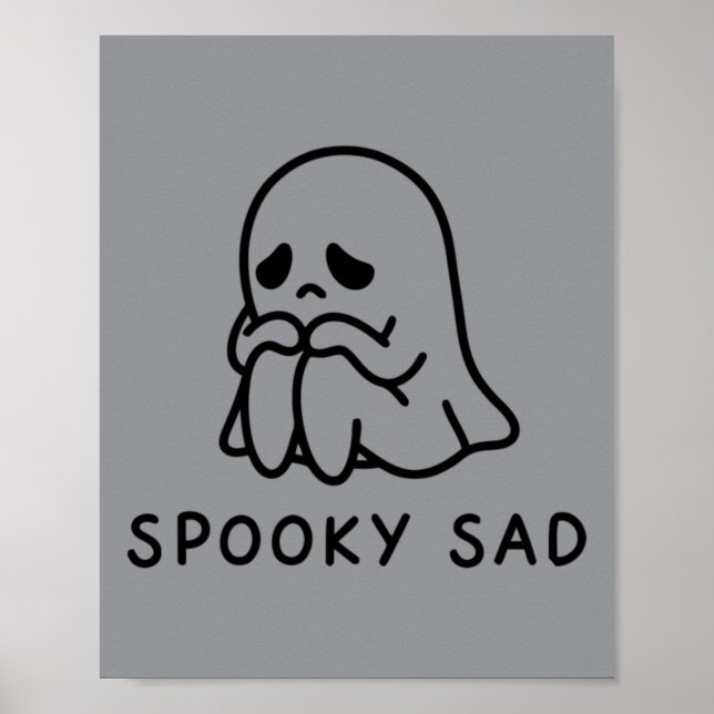 Poster Fantasma Triste e Sinistro (Frente)