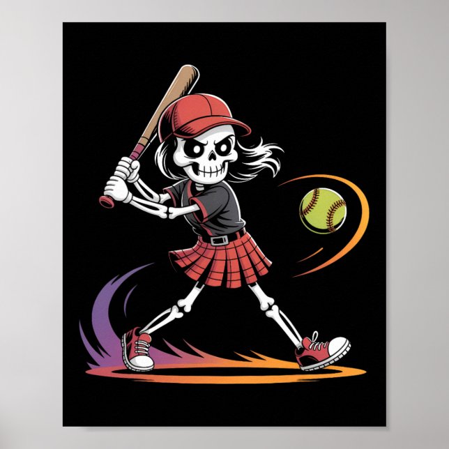 Poster Fantasmagórico Traje de Halloween de Esqueletos Ma (Frente)