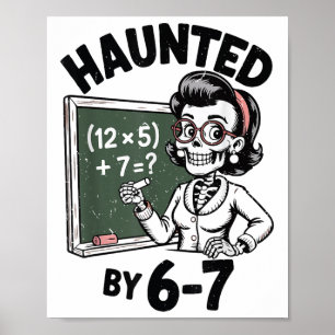 Poster Fantasmas 67 Esqueleto Professor de Matemática Fan
