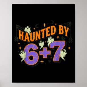 Poster Fantasmas do figurino de Halloween do meme 67 asso