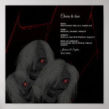 Fantasmas Góticos Red White Black Dark Moody Hallo