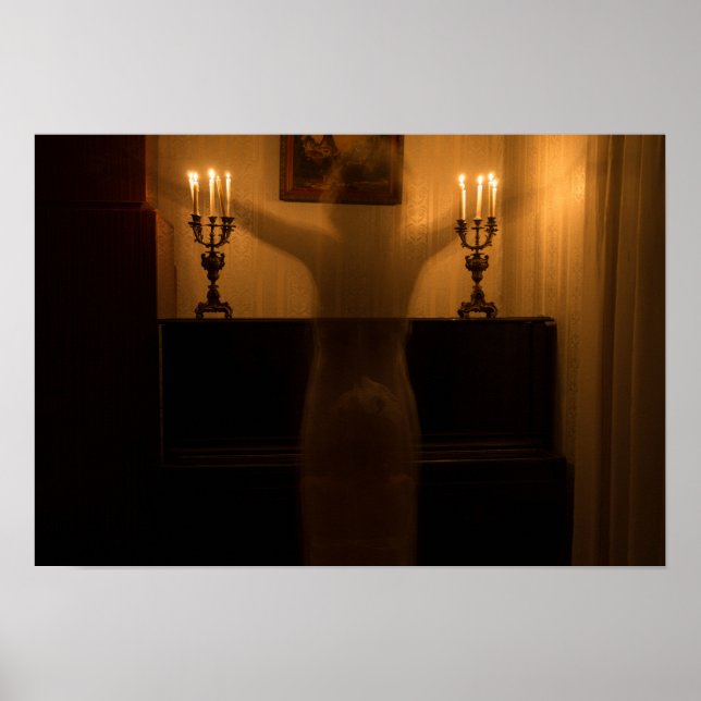 Poster Fantasmas horrorosos na sala (Frente)