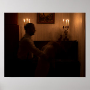 Poster Fantasmas horrorosos na sala, casal dançante