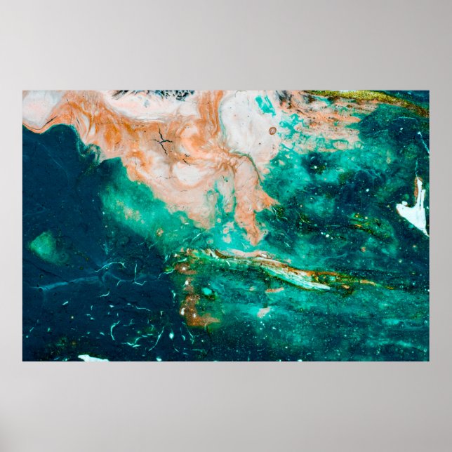 Poster Fantastic Patterns of Colors and Paints abstract,b (Frente)