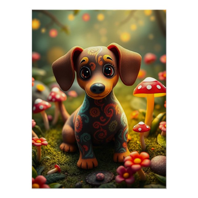 Póster Fantástica Arte Puppy (Frente)