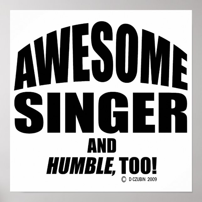 Poster Fantástico Cantor (Frente)