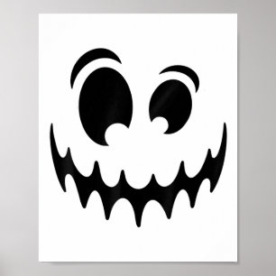 Poster Fantástico Fantasma Pumpkin Rosto Figurino Hallowe