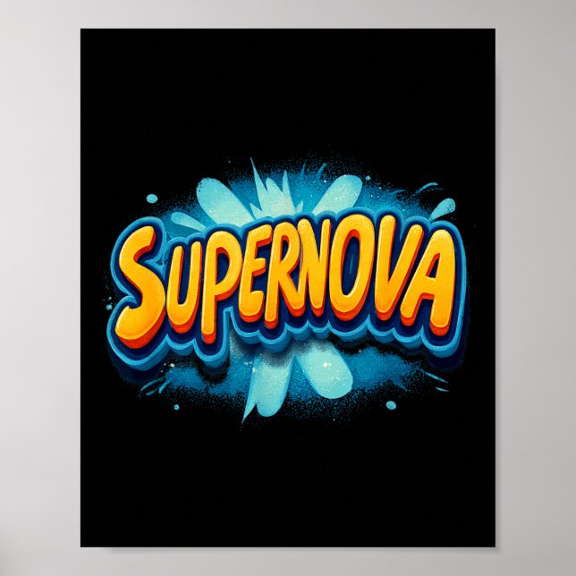 Poster Fantástico Fato de Supernova Para Meninos e Menina (Frente)