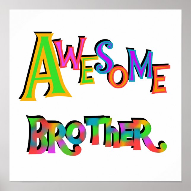Poster Fantástico Irmão T-shirts e presentes (Frente)
