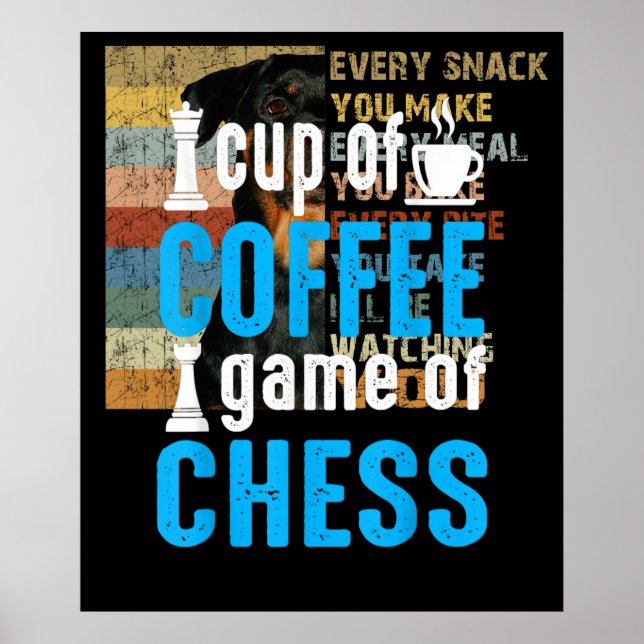 Poster Fantástico Jogo De Conselho - Xícara De Café (Frente)