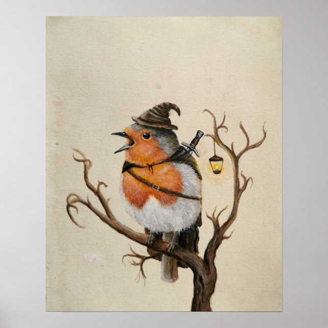 Poster Fantasy adventation robin trabalho de arte (Frente)