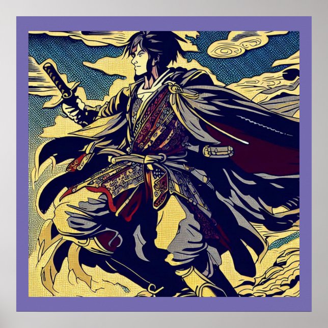 Poster Fantasy Anime Hero 2 - Corte de Madeira Japonês (Frente)
