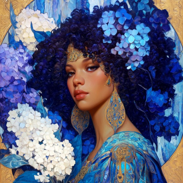 Poster Fantasy Art Black Girl Black Queen Goddess (Criador carregado)