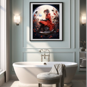 Poster 🌟 Fantasy Art Ladybug Delight 🦋 Não. 5