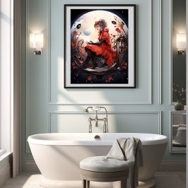 Poster 🌟 Fantasy Art Ladybug Delight 🦋 Não. 5