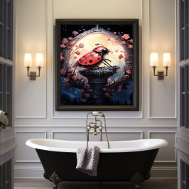 Poster 🐞 Fantasy Art Ladybug Delight No 1