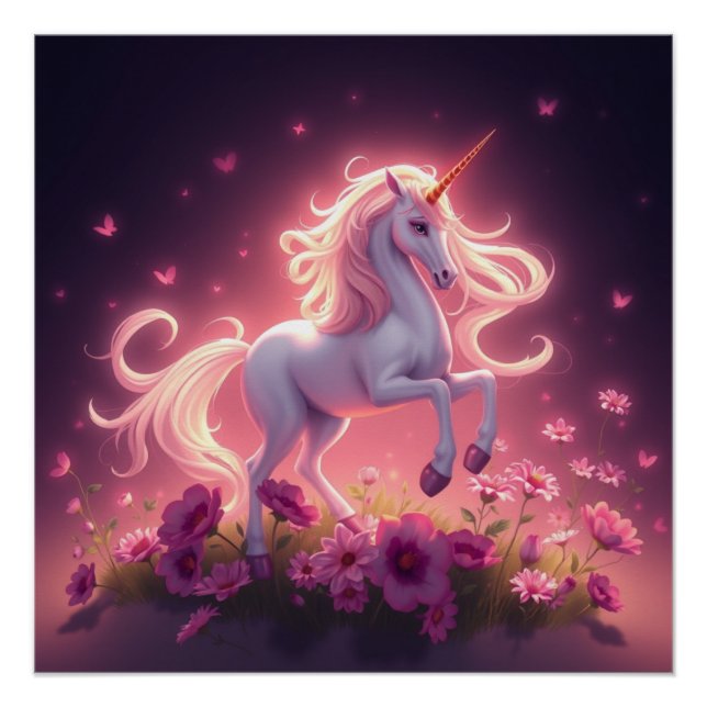 Póster Fantasy Art Unicorn (Frente)