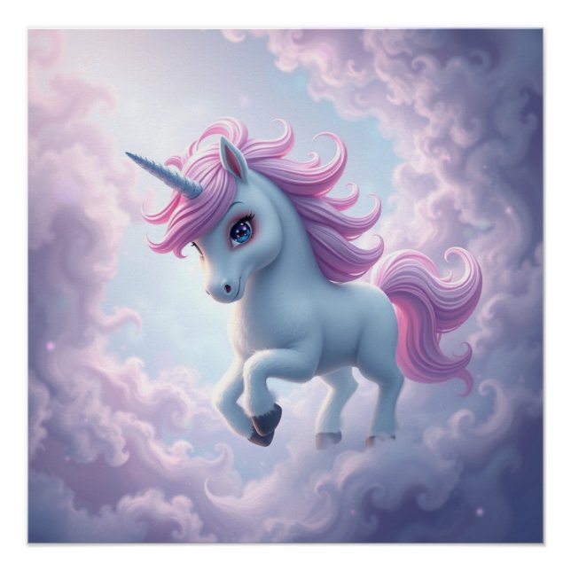 Póster Fantasy Art Unicorn (Frente)