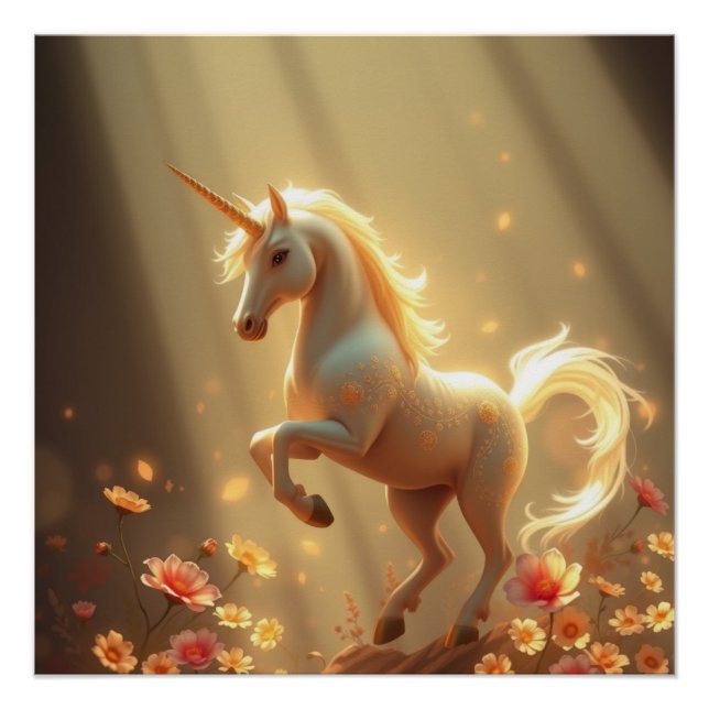 Póster Fantasy Art Unicorn (Frente)