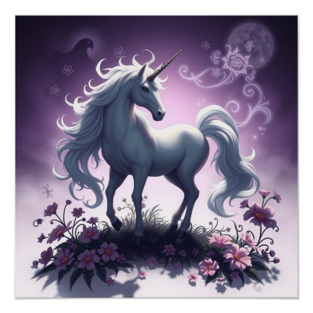 Póster Fantasy Art Unicorn (Frente)