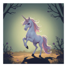 Póster Fantasy Art Unicorn