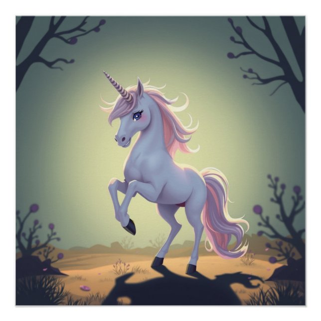Póster Fantasy Art Unicorn (Frente)
