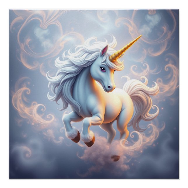 Póster Fantasy Art Unicorn (Frente)