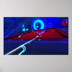 Póster Fantasy Billiards