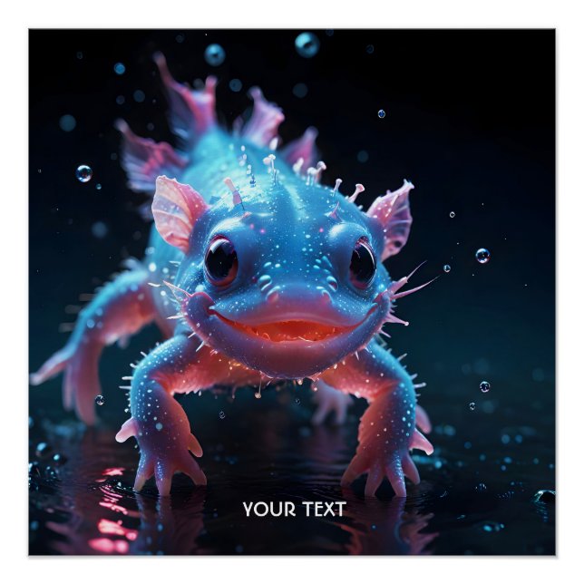 Póster Fantasy Blue Smilotl (Frente)