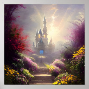 Poster Fantasy Castle Gardens