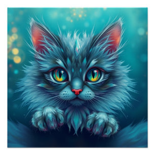 Póster Fantasy Cat