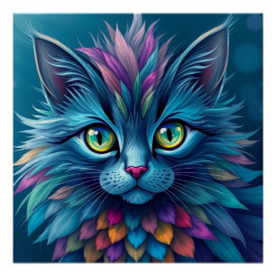 Póster Fantasy Cat