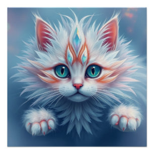 Póster Fantasy Cat