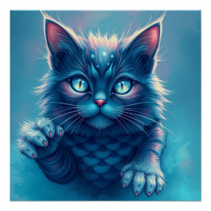 Póster Fantasy Cat
