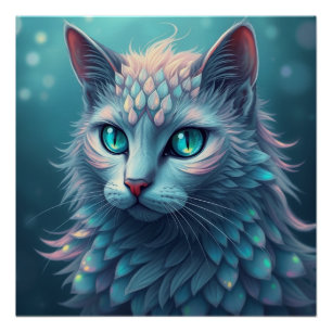 Póster Fantasy Cat