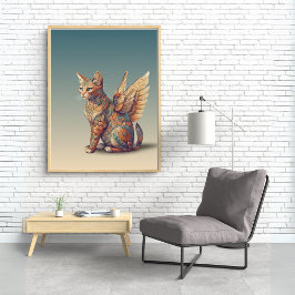 Poster Fantasy Cat I Misty Meow | Gato Asas [4/4]