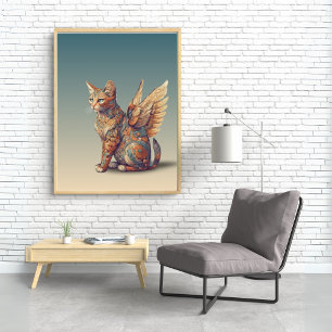 Poster Fantasy Cat I Misty Meow   Gato Asas [4/4]