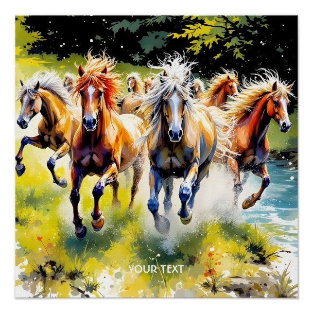 Póster Fantasy - Cavalos Selvagens Bons (Frente)
