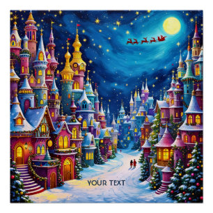 Póster Fantasy - Cidade da Véspera de Natal