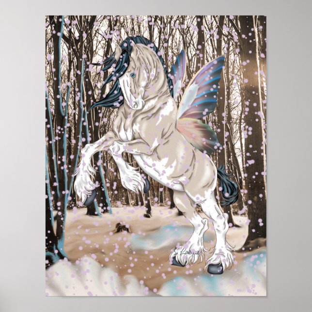 Póster Fantasy Clydesdale Horse Fairy (Frente)