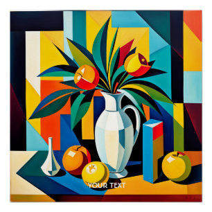 Póster Fantasy Cubist - Vida Estática