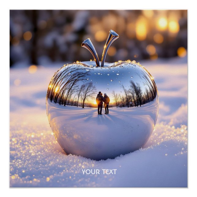Póster Fantasy Cuja Maçã de Neve de inverno (Frente)