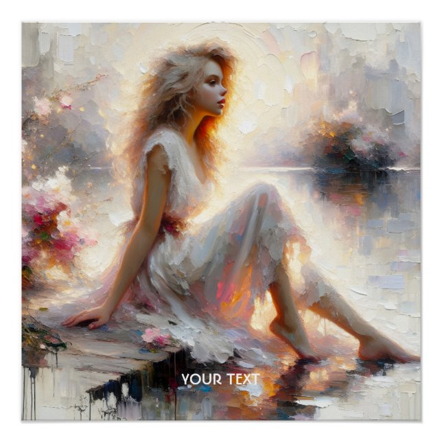 Póster Fantasy Curiosa Impasto Girl Sunrise (Frente)