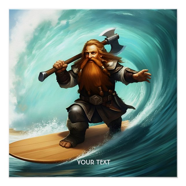 Póster Fantasy Curioso Surfer Sunny Day (Frente)