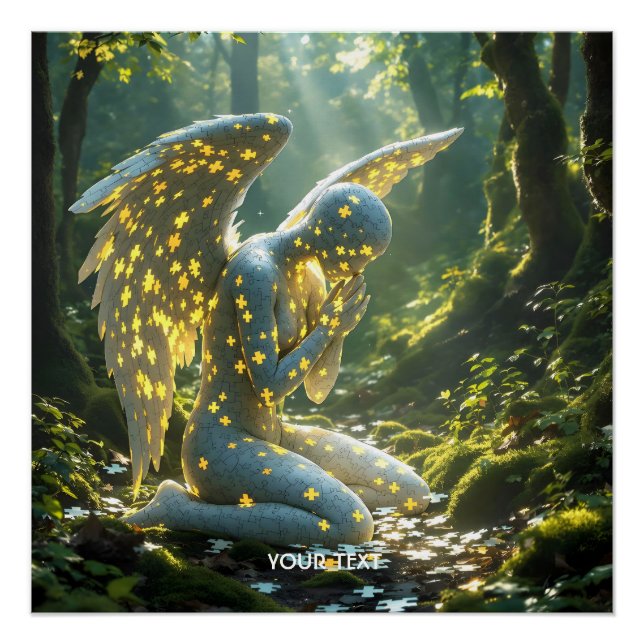 Póster Fantasy Cute Angelic Figure Puzzle (Frente)