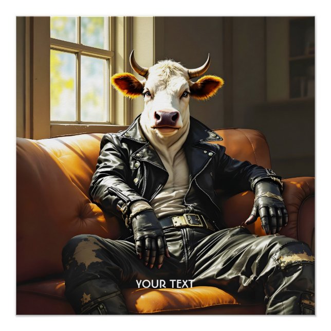 Póster Fantasy Cute De Couro De Vaca (Frente)
