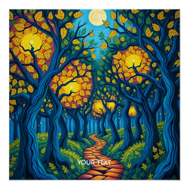 Póster Fantasy Cute Forest Orange Road (Frente)