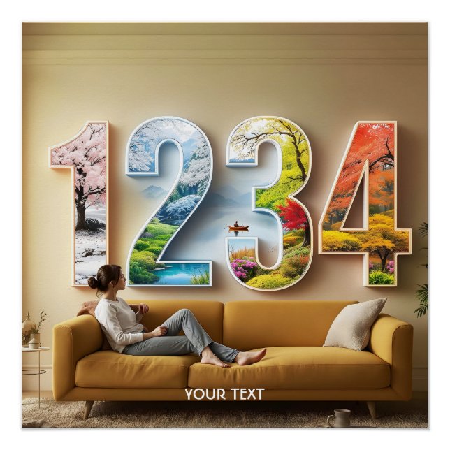 Póster Fantasy Cute Season Four Numbers (Frente)